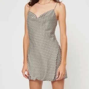 Dynamite Dani Cowl Neck Satin Slip Dress